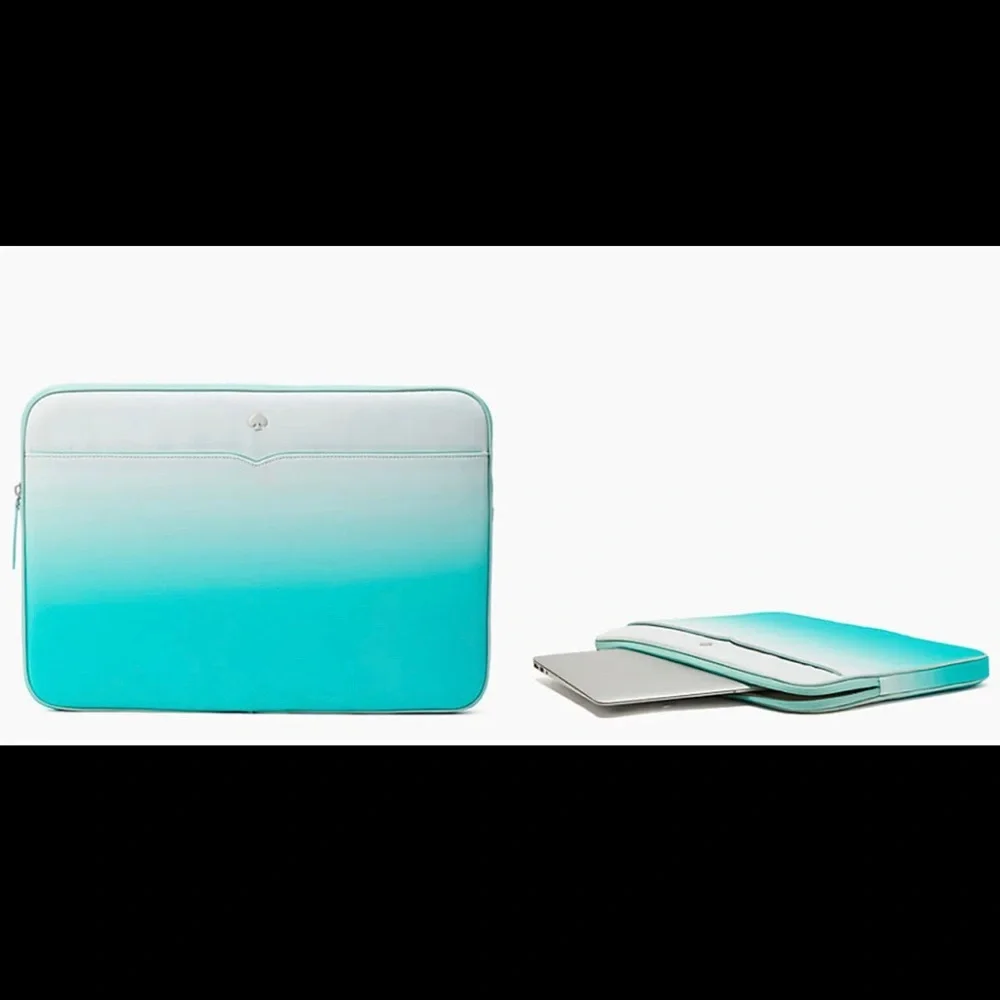Kate Spade Jae Degrade Fiji Green Laptop Sleeve Cover Case